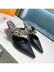 Louis Vuitton Since 1854 Sofia Heel Mules 5.5cm Grey 2021