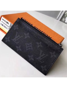 Louis Vuitton Monogram Eclipse Canvas Coin Card Holder N62914 