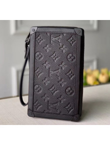 Louis Vuitton Soft Trunk Clutch M68986 in Taurillon Monogram Leather Black 2020