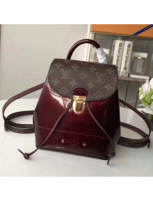 Louis Vuitton Hot Springs Backpack in Monogram Canvas/Patent Leather Burgundy 2018