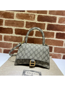 Balenciaga x Gucci Hourglass GG Canvas Small Bag ‎681697 Beige 2022