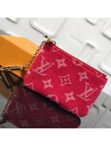 Louis Vuitton Canvas Key Pouch Red 2018