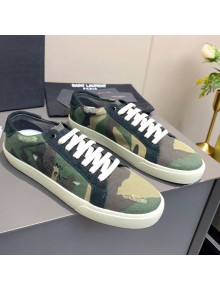 Saint Laurent Camouflage Sneakers Green 2021 07