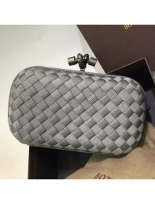 Bottega Veneta Tiffany Fabric Small Clutch Dark Grey 2021