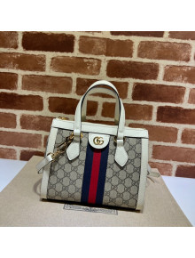 Gucci Ophidia Small GG Canvas Tote Bag 547551 Beige/White 2022