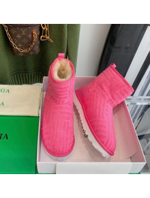 Bottega Veneta Sponge Ankle Boots Pink 2021 112214