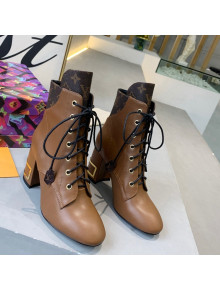 Louis Vuitton Bliss Calfskin Ankle Boots Brown/Monogram Canvas 2021 07