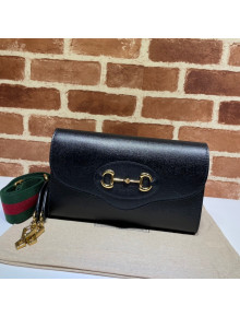 Gucci Horsebit 1955 Leather Small Bag 677286 Black 2022