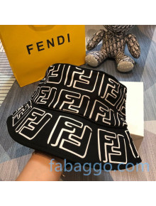 Fendi California Sky FF Canvas Bucket Bag Black/White 02 2020