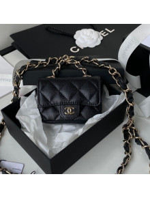 Chanel Grained Calfskin Mini Belt Bag AP2305 Black 2021