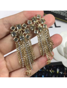 Chanel Crystal Tassel Earrings 71 2020