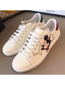 Gucci Ace Sneaker with Mickey Mouse White 2019 (For Women and Men)