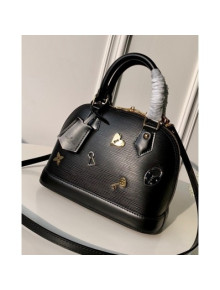 Louis Vuitton Love Lock Alma BB Top Handle in Epi Leather M52884 Black 2019