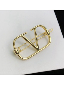 Valentino VLogo Brooch Gold 2021 32