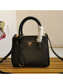 Prada Galleria Saffiano Leather Micro Bag 1BA906 Black 2020