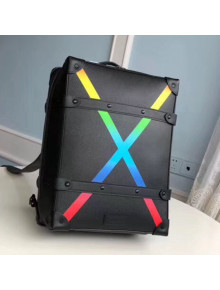 Louis Vuitton Men's Soft Trunk Rainbow Cross Backpack M30337 Black 2019