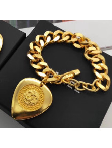 Chanel Brass Heart Bracelet 34 2020