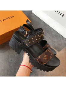 Louis Vuitton Laureate Platform Sandal Monogram Canvas/Black 2019