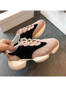 Chanel Pigskin Suede Sneaker Light Pink 2019