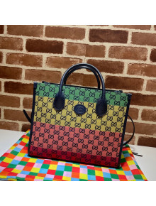 Gucci GG Multicolour Canvas Small Tote Bag ‎659983 Multico 2021