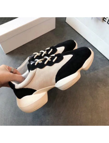 Chanel Pigskin Suede Sneaker Black 2019