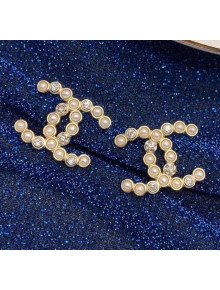 Chanel Crystal & Pearls CC Earrings 44 2020