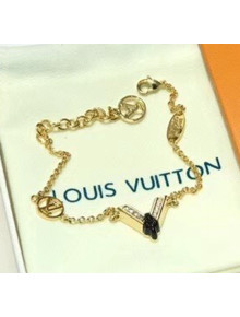 Louis Vuitton Black V Bracelet 02 2020