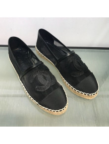 Chanel Mesh Espadrilles G34651 Black 2019