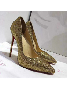 Christian Louboutin Crystal Pump Gold 02 2018