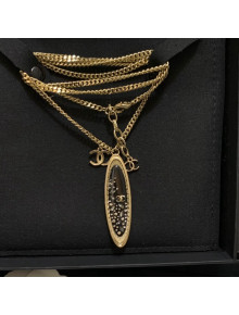 Chanel Pendant Necklace AB6987 Black 2021 