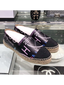 Chanel Leather Print  Espadrilles G29762 2019