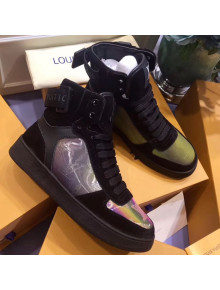 Louis Vuitton Boombox High-top Iridescent Sneakers Black 2019 (For Women and Men)