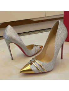 Christian Louboutin Glitter Pump Silver/Gold 2018