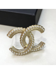 Chanel Crystal CC Brooch 46 2020