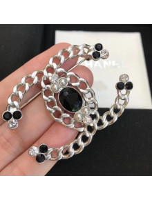 Chanel Silver CC Brooch 47 2020