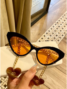 Gucci Cat Sunglasses Orange GG0978 2021  03