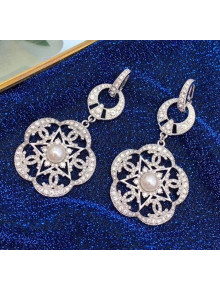 Chanel Silver Crystal Earrings 57 2020