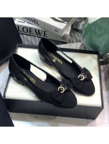 Chanel Lambskin Bow Ballerinas G36351 Black 2021