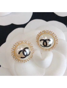 Chanel Pearl Crystal Earrings 59 2020