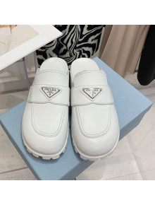 Prada Leather Mules White 2022 032451