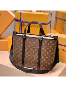 Louis Vuitton Week-End Tote Bag PM M45734 Monogram Canvas/Black 2021 