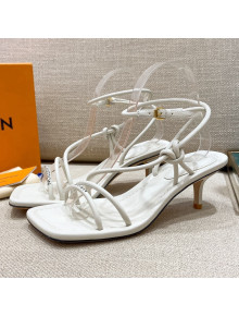 Louis Vuitton Nova Lambskin Strap Sandals 5.5cm White 2021 