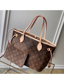 Louis Vuitton Neverfull PM Tote Bag M41000 Monogram Canvas/Beige 2022