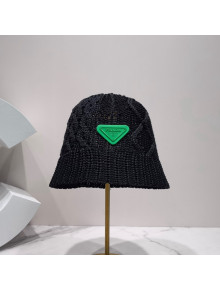 Prada Knit Bucket Hat Black 2022 28