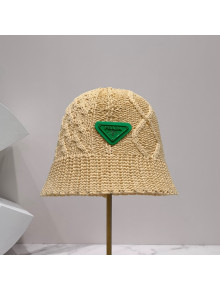 Prada Knit Bucket Hat Beige 2022 32