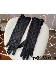 Gucci GG Mesh Gloves Black 2022 52