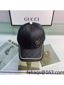 Gucci Multicolor Canvas Baseball Hat Black 2022 09