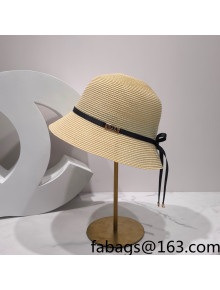 Chanel Straw Bucket Hat Beige 2022 031129