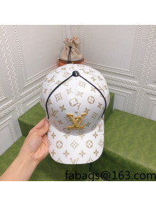 Louis Vuitton Baseball Hat White 2022 0310140