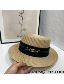 Celine Straw Wide Brim Hat Beige 2022 0401140